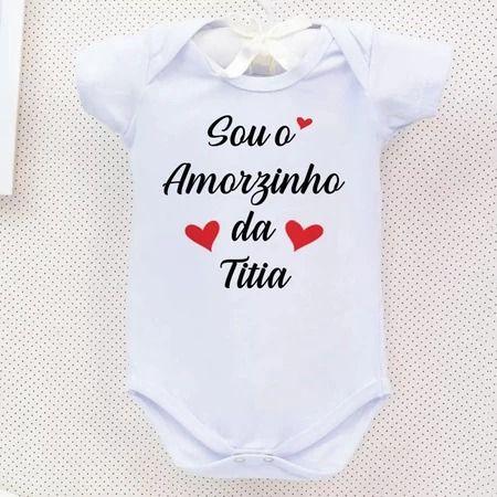 Imagem de Body Tia Personalizado Bebe Eu Sou o Amor da Titia