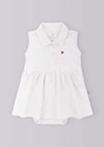 Imagem de Body Vestido Bebê Menina Gola Polo Hering Kids