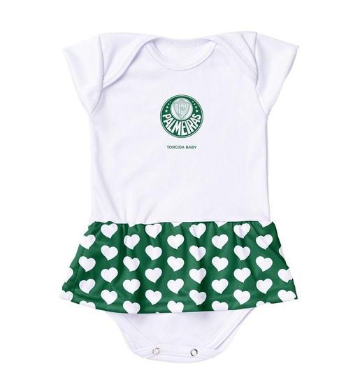 Imagem de Body Vestido Palmeiras Corações Torcida Baby