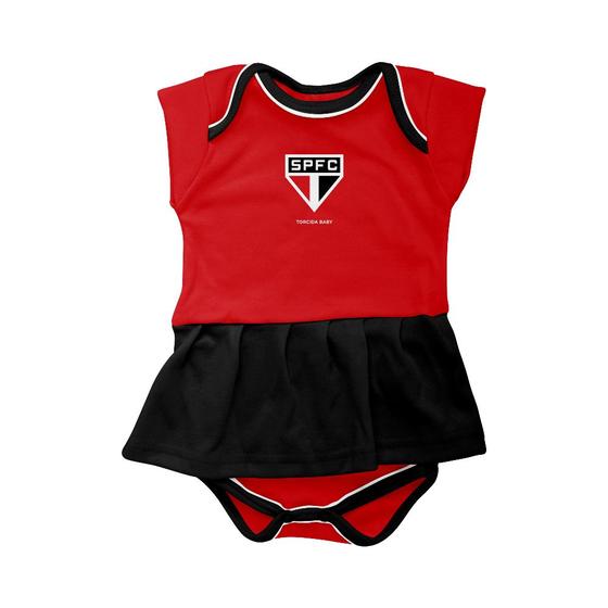 Imagem de Body Vestido São Paulo Torcida Baby Oficial - Infantil