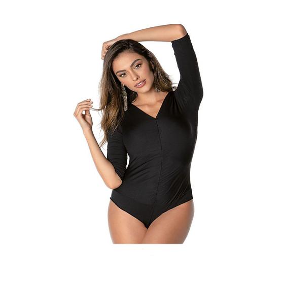 Body Voragem DeMillus 98303 Manga Longa Imagem de Body Voragem DeMillus 98303 Manga Longa