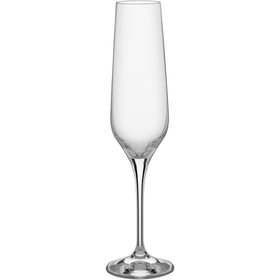 Imagem de BOHEMIA REBECCA TAÇA CHAMPANHE 26x7x7cm 195ml CRISTAL TRANSP 6PÇ