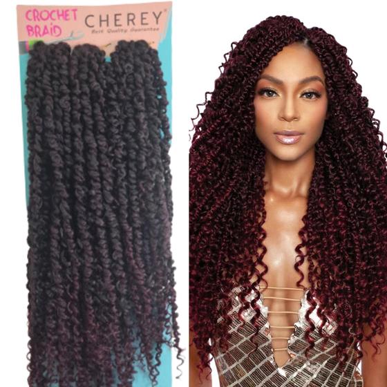 Imagem de Boho Passion Cabelo Crochet Braids Longo Curl Trança 300g