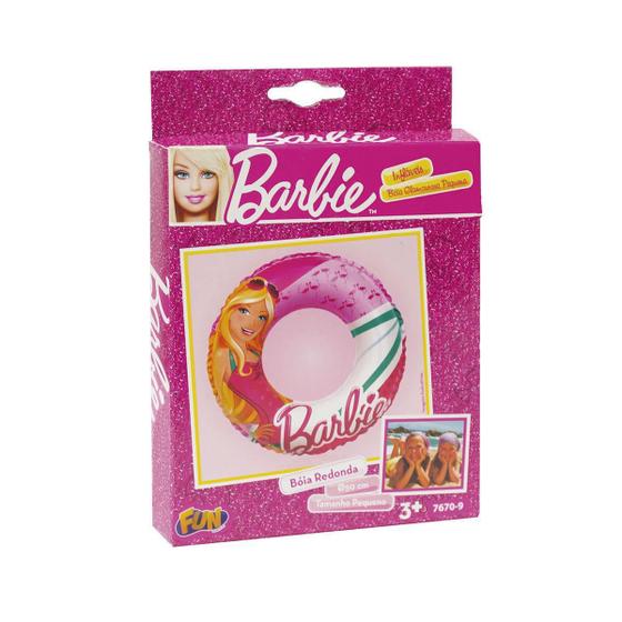 Imagem de Boia Barbie Infantil Inflável 50Cm Fun