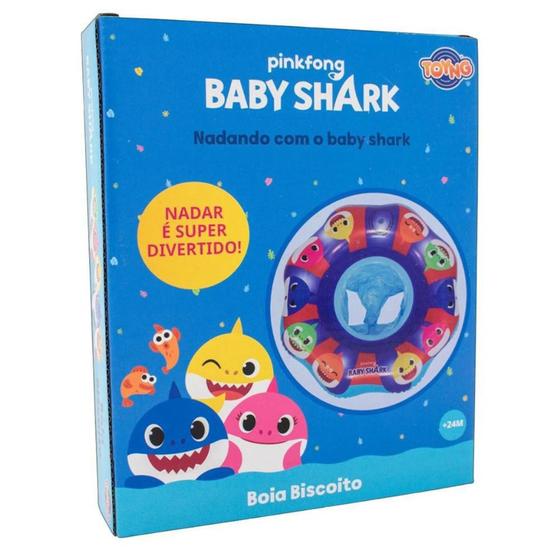 Imagem de Boia Biscoito - Com Assento - Baby Shark - Toyng - Inflavel