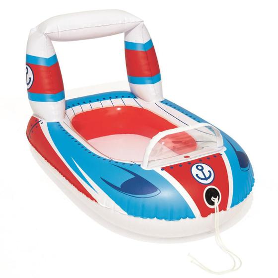 Imagem de Boia Bote Inflável Veículos Infantil Diversão Piscina Barco