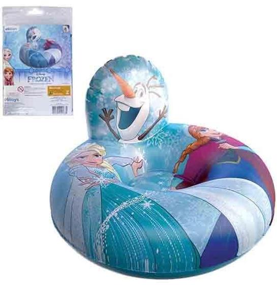 Imagem de Boia Circular Com Encosto 70cm De Ø Frozen - Etitoys