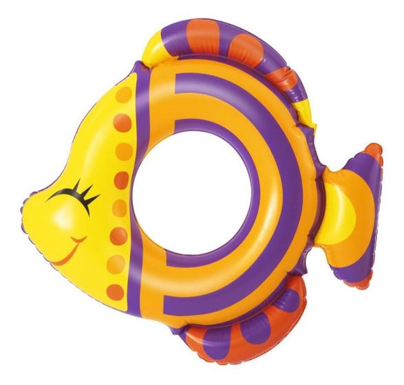 Imagem de Boia Circular Infantil Peixe Criança P/ Piscina Praia 81 Cm