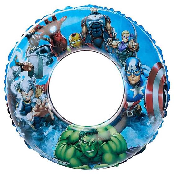 Imagem de Boia Circular Inflável Marvel Avengers 72cm DYIN-197 - Etitoys