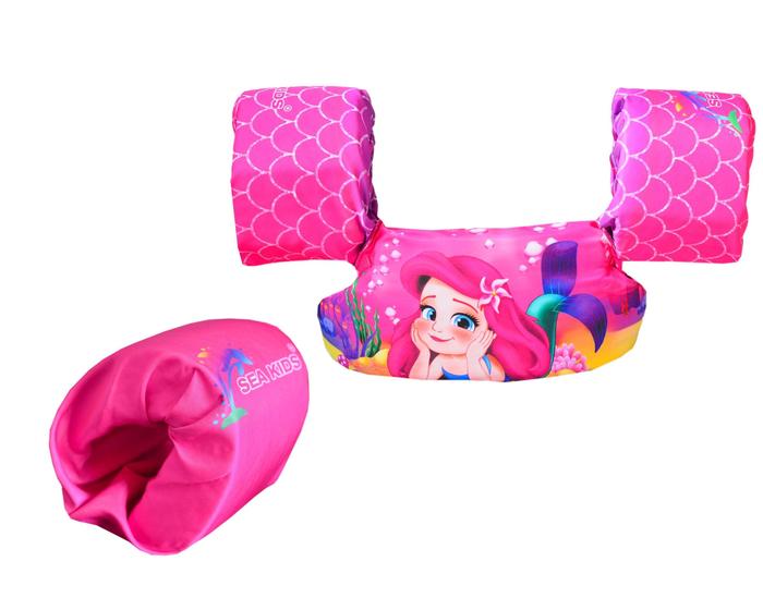 Boia colete salva-vidas menina com boia auxiliar é ruim? Boia colete salva-vidas menina com boia auxiliar é boa?