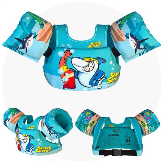 Imagem de Boia De Braço Colete Infantil Salva Vidas Piscina Ajustável