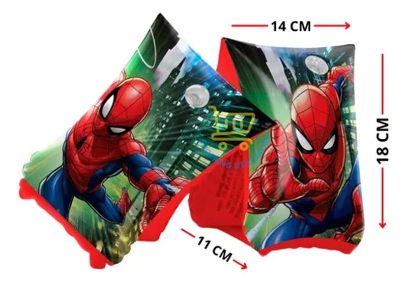 Imagem de Boia De Braço Inflável Marvel Spider Man / Homem Aranha 18x14 Etitoys DYIN-005