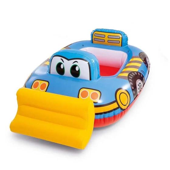 Imagem de Boia De Cintura Carrinho Trator Infantil Intex 84Cm X 58Cm