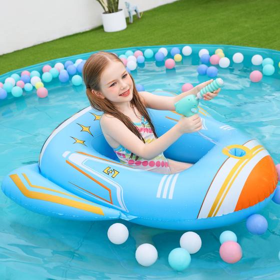 Imagem de Boia de Piscina Avião Jasonwell com Pistola de Água para Crianças
