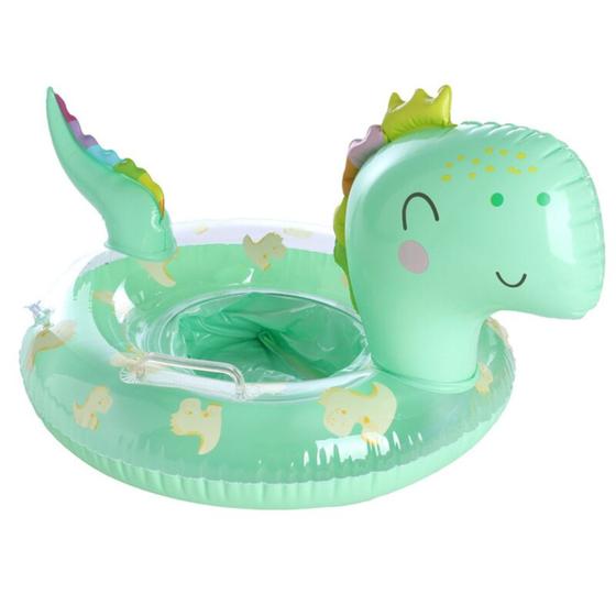 Imagem de Boia Dinossauro Com Fralda Infantil Piscina Mar