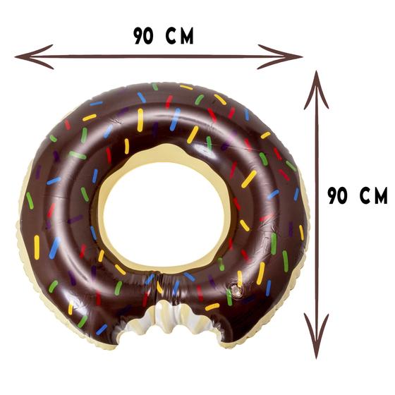 Imagem de Boia Donut de Chocolate Gigante Ideal Para Pool Party