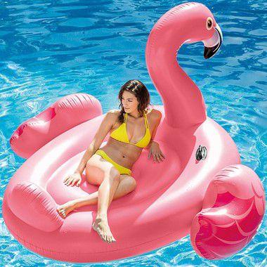 Boia Flamingo Adulto Gigante Intex 56288 Menor preço em Boia Flamingo Adulto Gigante Intex 56288