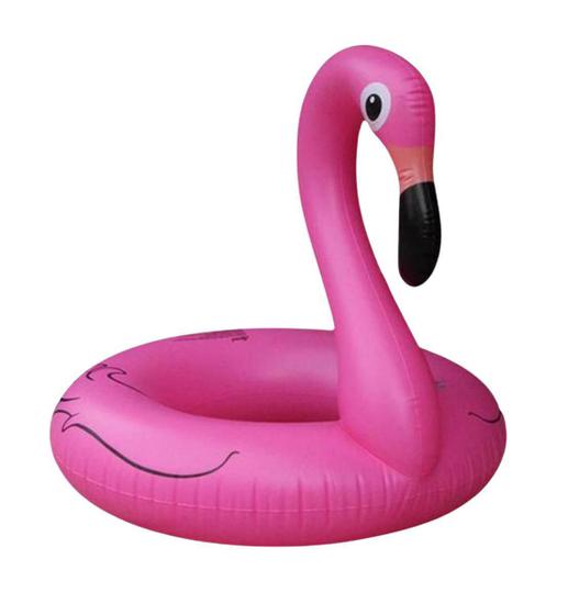 Imagem de Boia Flamingo Inflável Anel Ring 120Cm Grande Piscina