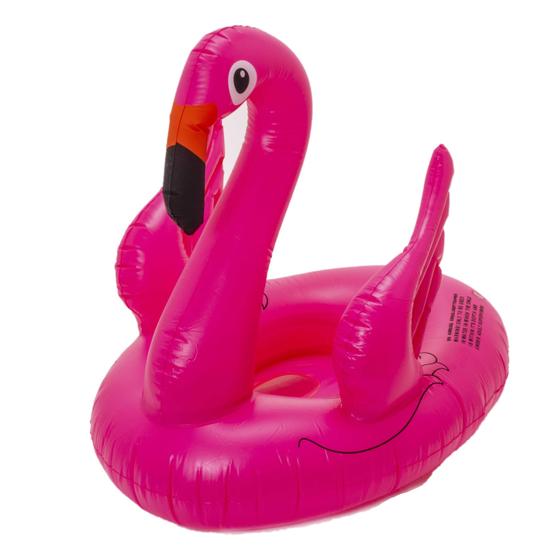 Imagem de Boia Inflável Flamingo  com Asas Bote Infantil Para Bebês