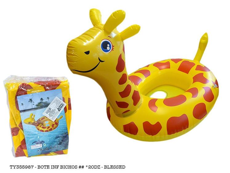 Imagem de Boia Inflavel Girafa Girafa Infantil + Boia De Braço