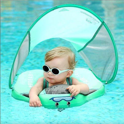 Imagem de Boia Mambobaby Colete Flutuador Com Proteção Solar Para Bebê