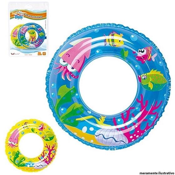 Imagem de Boia P/ Piscina Circular Fundo Do Mar Infantil 60 Cm