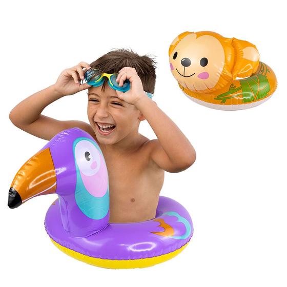 Imagem de Boia Piscina Infantil Bebe Inflaveis Redonda Divertidas