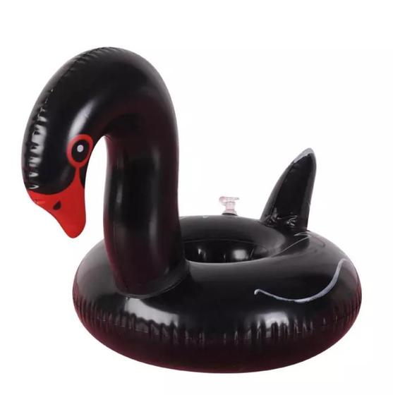 Imagem de Boia Porta Copo Flamingo Preto Piscina Bo15895