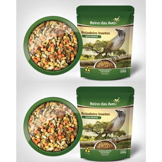 Imagem de Boiadeiro Insetos Reino das Aves trinca 500g kit com 2 unidades