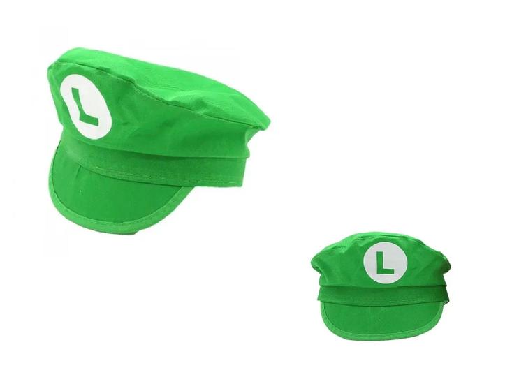 Imagem de Boina Chapéu Touca Super Mario Bros Cosplay Fantasia - Luigi