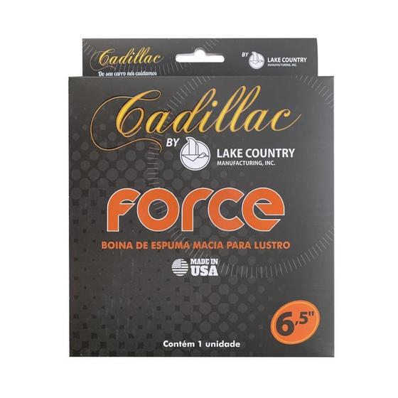 Imagem de Boina de Espuma Force Macia Preta Lustro 6,5" Cadillac