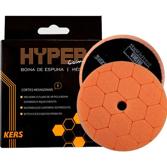 Imagem de Boina de Espuma Kers Hyper 3 Laranja Média