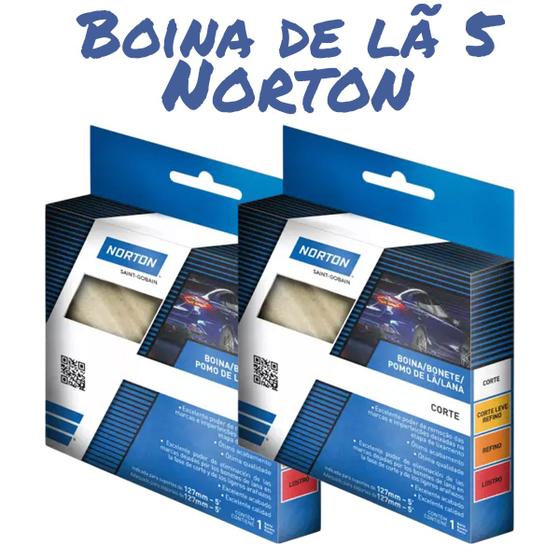 Imagem de Boina de Lã Mono Face Branca Automotivo - Norton 5