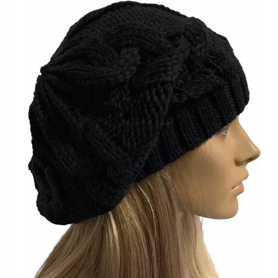 Imagem de Boina Trança Gorro Beanie Touca Feminina Várias Cores