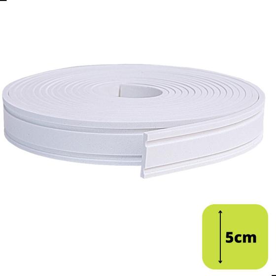 Boiserie Rodapé Autocolante Roda Meio Eva Flexível 5cm 5 MTS Menor preço em Boiserie Rodapé Autocolante Roda Meio Eva Flexível 5cm 5 MTS