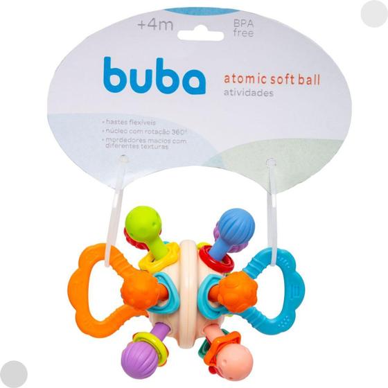 Imagem de Bola Atomic Soft Ball De Atividades Com Mordedor E Chocalho 18139- Buba