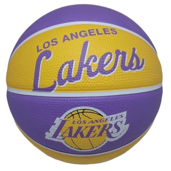 Imagem de Bola Basquete Wilson NBA Team Retro Mini Lakers