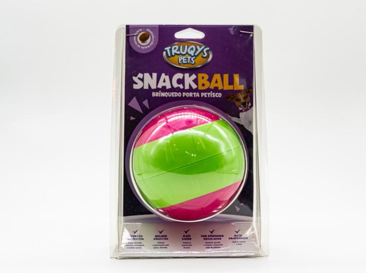 Imagem de Bola Brinquedo Porta Petisco Cães Truqys Pets - Snack Ball