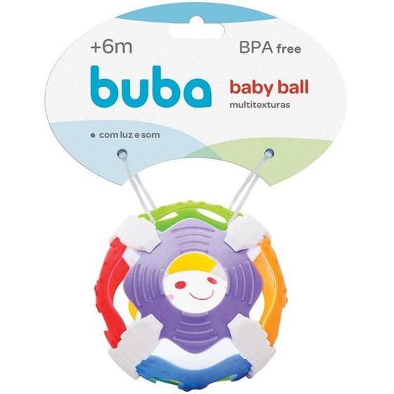 Imagem de Bola Colorida para Bebês com LUZ Som e Texturas BABY BALL Buba