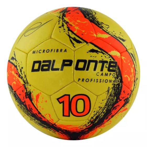 Imagem de Bola Dalponte 10 Microfibra Futebol Campo Costurada a Mão