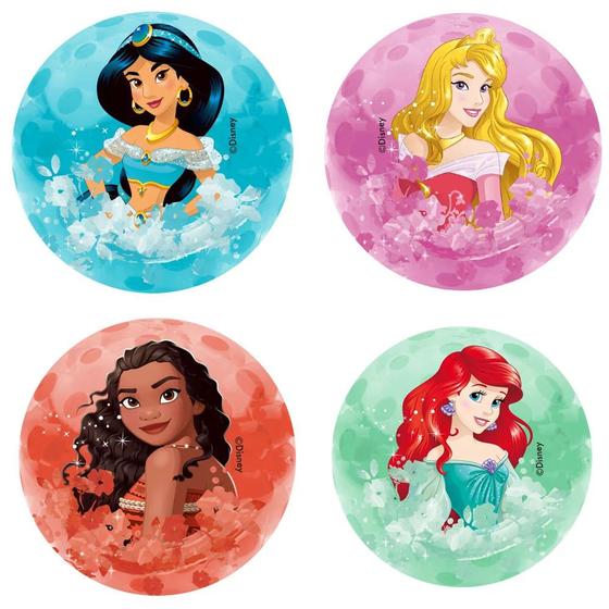 Imagem de Bola de Apertar Squishy Toyng Princesas da Disney 6cm - Item Sortido