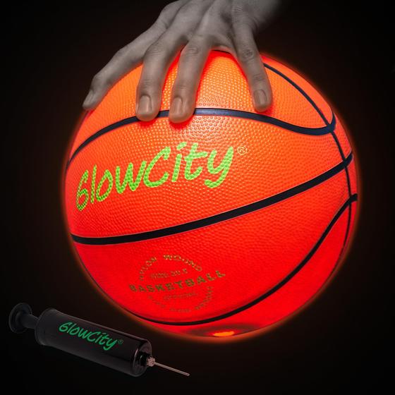 Imagem de Bola de Basquete GlowCity - Brilha no Escuro - Para Adolescentes