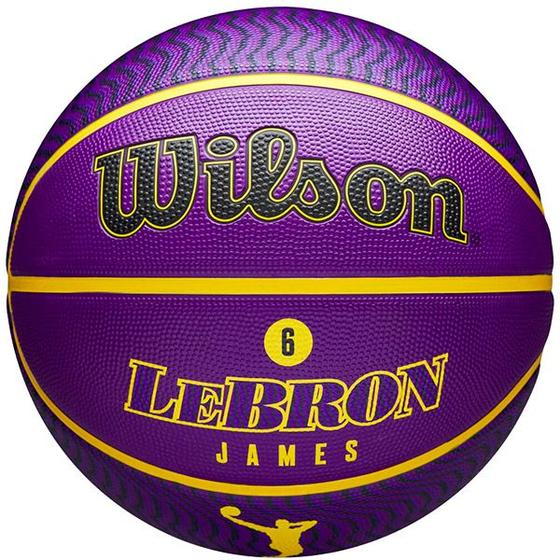 Imagem de Bola de Basquete NBA PLAYER ICON LeBron James Outdoor 6
