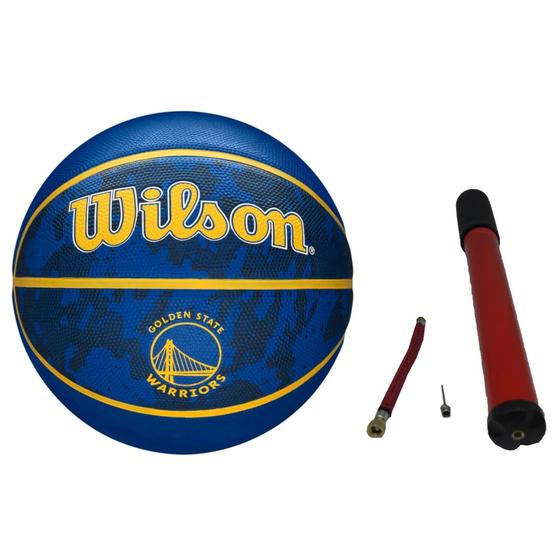 Imagem de Bola de Basquete NBA Wilson Team Tiedye GS Warriors + Bomba