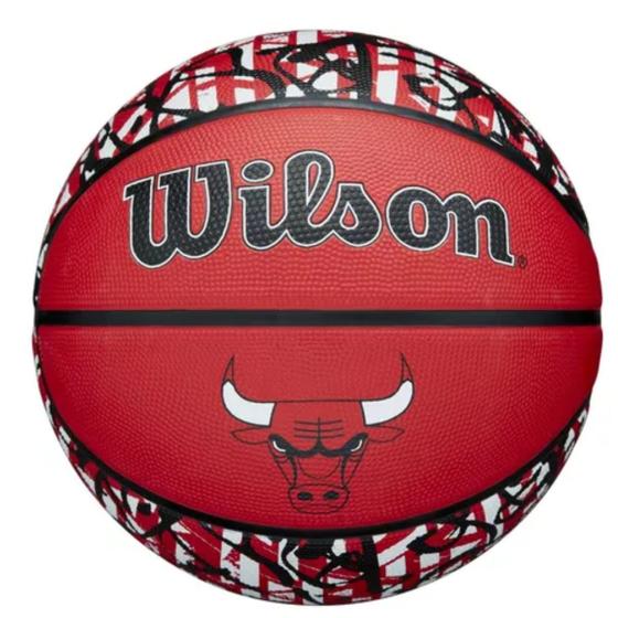 Imagem de Bola de Basquete Wilson NBA Team Graffiti Chicago Bulls