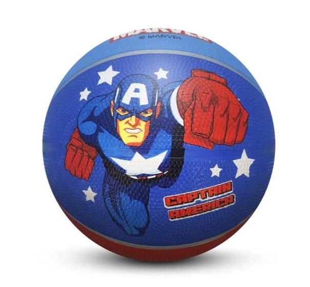 Imagem de Bola De Basquetel Infantil Roppe Marvel Capitão América Azul Tamanho 3