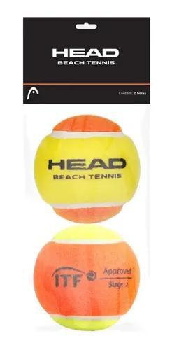 Imagem de Bola de Beach Tennis Head kit c/ 2 unid Homologado ITF