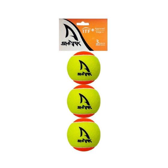 Imagem de Bola de Beach Tennis Shark pacote com 3 bolas