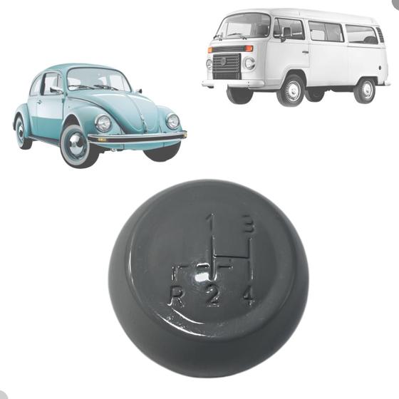 Imagem de Bola de Câmbio Manopla Fusca Kombi Karmann Ghia Brasilia 1955 Até 1986 4 Marchas