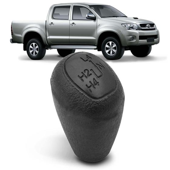 Imagem de Bola de Câmbio Manopla Reduzida Hilux 2005 2006 2007 2008 2009 2010 2011 2013 Preto - Nat